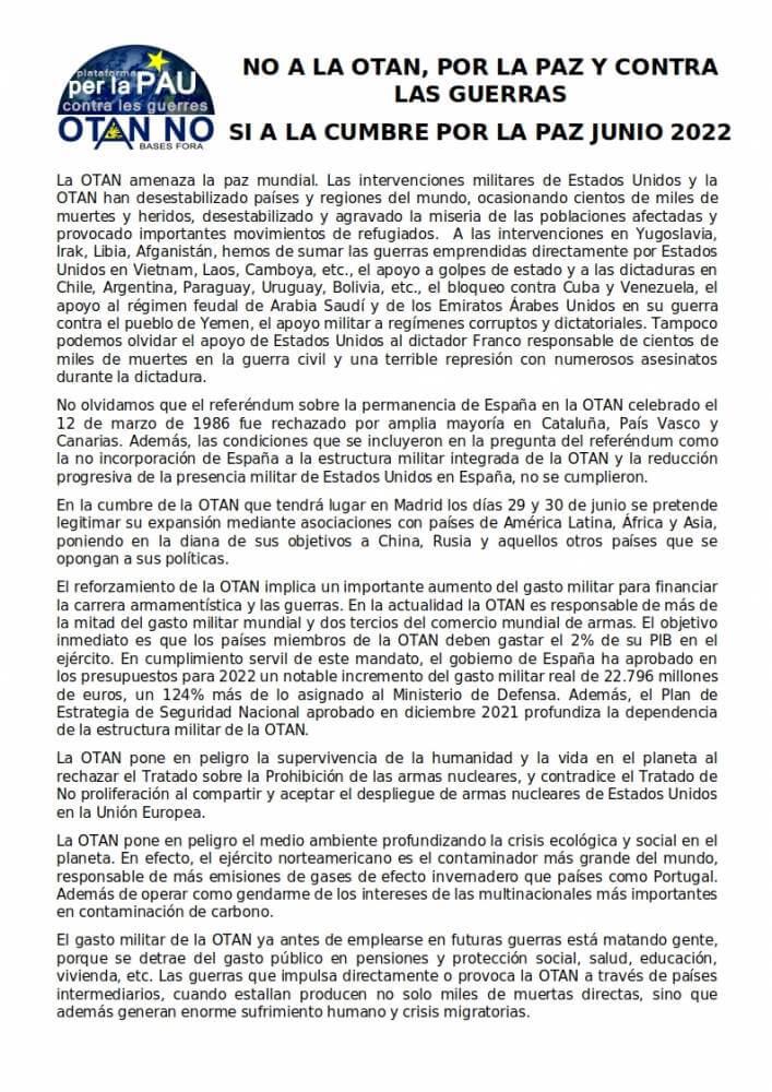 MANIFiESTO PLATAFORMA PER LA PAU OTAN NO cast2 864 k