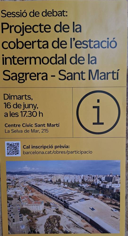 cartell anunciant debat estacio sagrera 20260609 134808