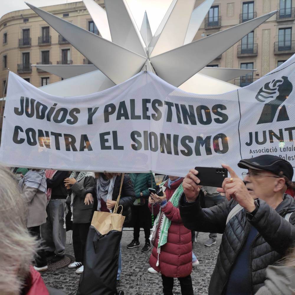 palestina 30112024 pancarta judios y palestinos contra el sionismo 1733002837675 1015 K