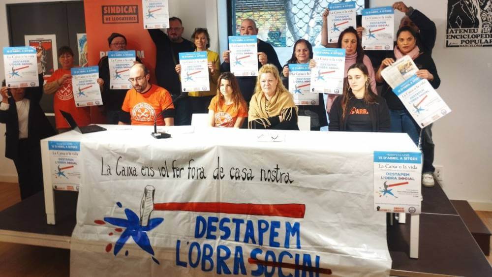 sindicat de llogateres contra la caixa disminuido a 1023