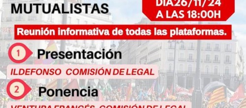 Marea Pensionista de Catalunya: Campaña sobre discriminación de Hacienda a Pensionistas Mutualistas.